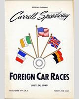 Programme Cover - Carrell Speedway [Class B] 1949