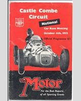 Programme Cover - National Castle Combe [S1.5] 1952