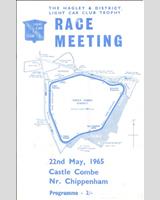 Programme Cover - H&DLLC Castle Combe [Handicap] 1965