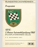Programme Cover - Celle - Sports under 2000 cc and Touring over 2000 cc 1967
