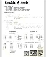 Schedule of Events - Charlotte 300 Miles 1974