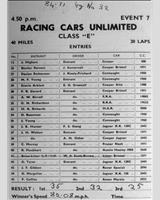 Entry List - WJC Charterhall [Racing] 1955