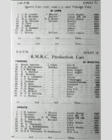 Entry List - WJC Charterhall [Production Handicap] 1957