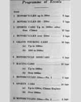 Schedule of Events - WJC Charterhall [S1.6] 1961