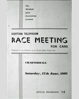 Programme Cover - BMRC Charterhall [GT] 1961