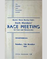 Programme Cover - BMRC Charterhall [BMRC Trophy Handicap] 1962