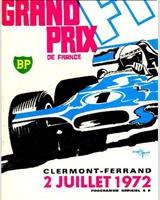 Programme Cover - GP France 1972