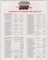 Entry List - IMSA GT Columbus 1985