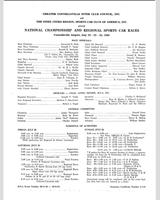 Schedule of Events - SCCA National Connellsville [GSR+HSR] 1966