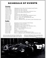 Schedule of Events - Cotati 3 Hours 1961