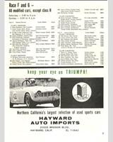 Entry List - SCCA Divisional Cotati [CM+DM+EM+FM+GM] 1964
