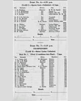 Entry List - ADMC Crimond [Sports] 1957