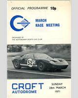 Programme Cover - NSCC Croft [Formula Libre] 1971
