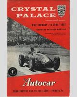 Programme Cover - BRSCC Crystal Palace [Sports] 1957