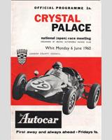 Programme Cover - National Open Crystal Palace [S1.1] 1960