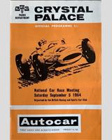 Programme Cover - National Crystal Palace - Anerley Trophy 1964