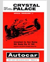Programme Cover - Crystal Palace - Anerley Trophy 1966