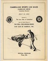 Programme Cover - Preliminary Cumberland [S1.5] 1953