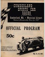 Programme Cover - Preliminary Cumberland - Ladies 1957