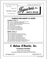 Schedule of Events - SCCA Regional Daytona [A-B-G-H-I] 1960