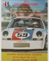 Programme Cover - Daytona Finale 250 Miles 1974