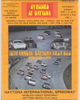 Programme Cover - Daytona 24 Hours 1975