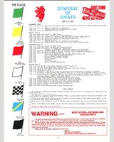 Schedule of Events - Daytona 250 Miles Paul Revere 1976