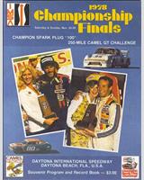 Programme Cover - Daytona Finale 250 Miles 1978