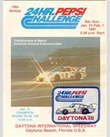 Programme Cover - Daytona 24 Hours 1981