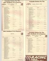 Entry List - Daytona 24 Hours 1990