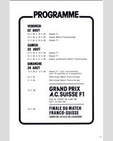 Schedule of Events - GP Switzerland 1975