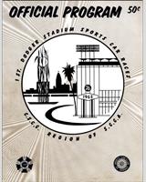 Programme Cover - Dodger Stadium [Production Trophy] 1963