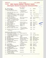 Entry List - MN GT Donington 1979