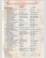 Entry List - MN GT Donington 1979