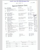Entry List - MN GT Donington 1980