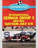 Programme Cover - Donington Group 5 International 1980