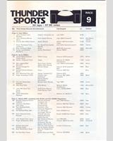 Entry List - Thundersports Donington 1984