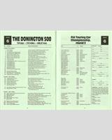 Entry List - Donington 500 Kilometres 1986