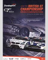 Programme Cover - British GT Championship Donington 2013