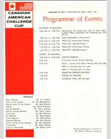 Schedule of Events - Edmonton - Sports and Sports Racing 1968
