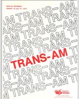 Programme Cover - Trans-Am Edmonton 1973
