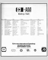 Entry List - Can-Am Edmonton 1973
