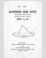 Programme Cover - YVSCC Ellensburg - Production over 1500 cc 1955