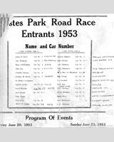 Entry List - Estes Park 1953
