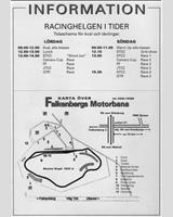 Schedule of Events - Swedish GTR Championship Falkenberg 1999