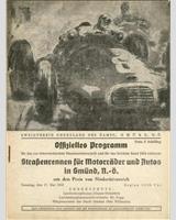 Programme Cover - Gmünd - All Cars under 2000 cc 1953