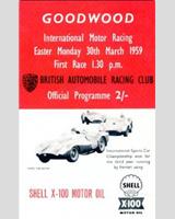Programme Cover - Goodwood [S1.1] 1959