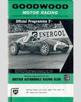Programme Cover - Goodwood International - Fordwater Trophy 1960