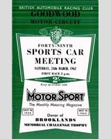 Programme Cover - BARC Goodwood [Marque Veedol] 1962