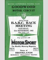 Programme Cover - BARC Goodwood [Formula Libre] 1963